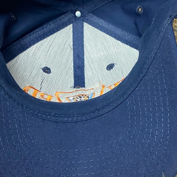 Vintage City of NEW YORK Navy Blue POLICE Snap Back Baseball Hat MINTY NYC - Picture 5 of 5